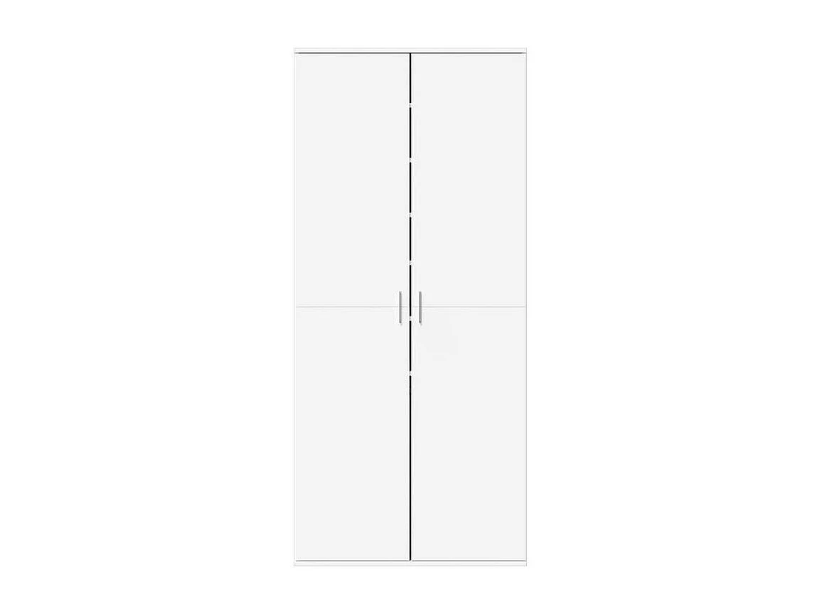 Armoire à chaussures Blanc 80x39x178 Bois d'ingénierie