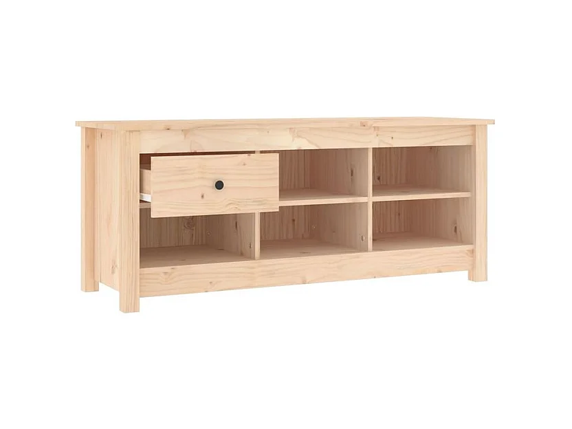 Armoire à chaussures 110x38x45,5 Bois de pin massif