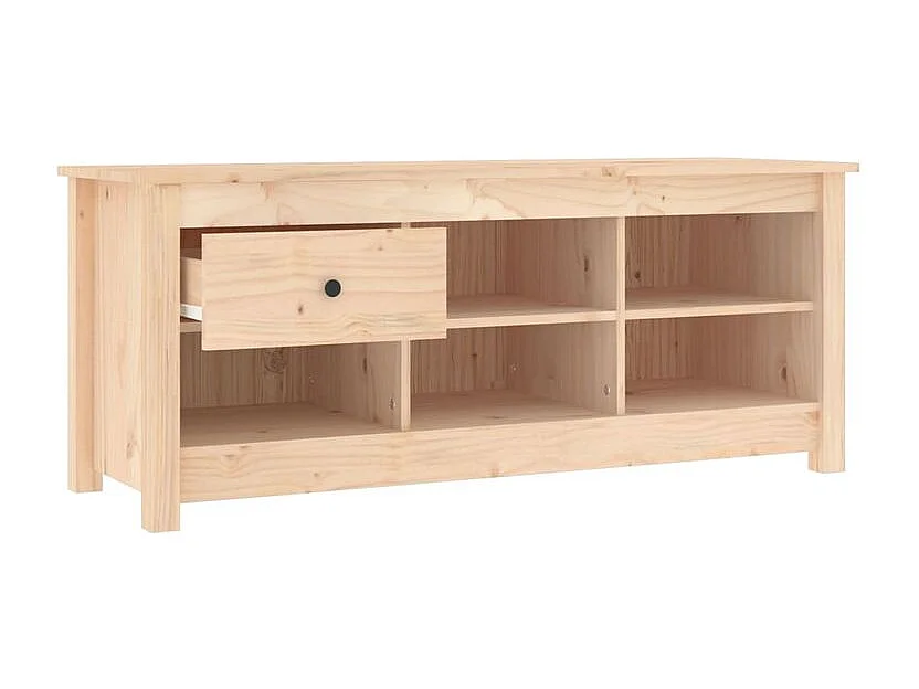 Armoire à chaussures 110x38x45,5 Bois de pin massif