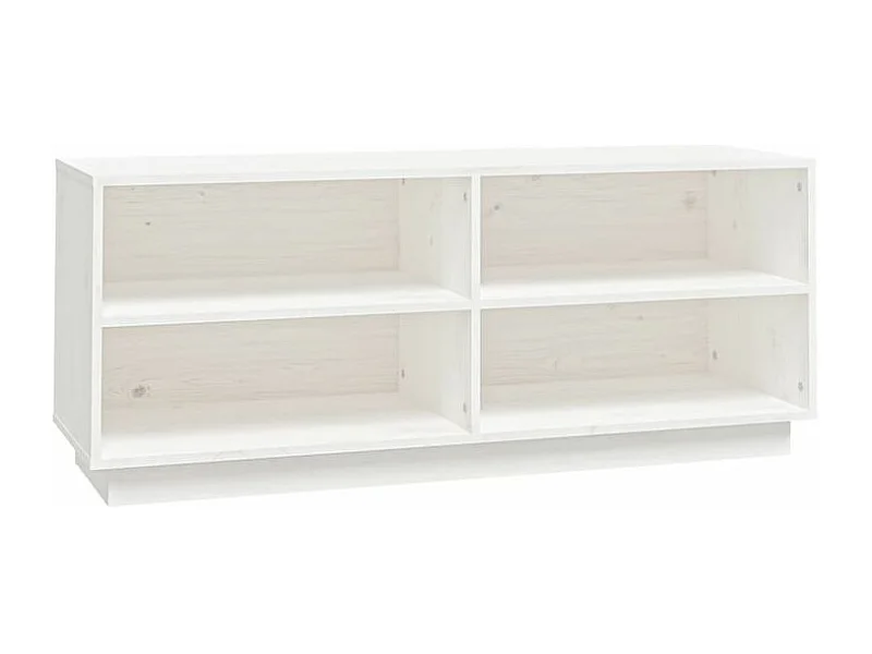 Armoire à chaussures Blanc 110x34x45 Bois de pin massif