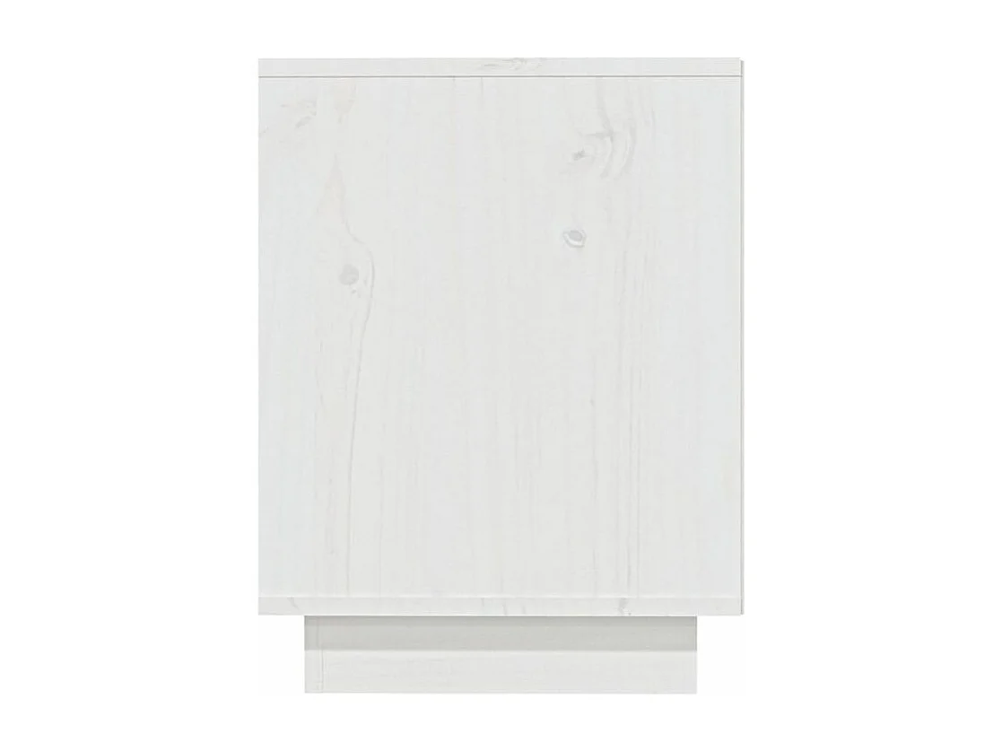 Armoire à chaussures Blanc 110x34x45 Bois de pin massif