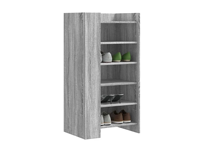 Armoire à chaussures sonoma gris 52x37,5x100