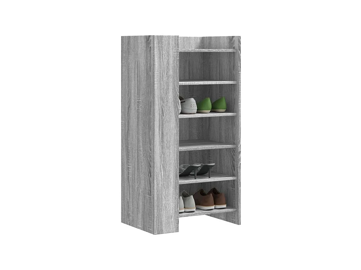 Armoire à chaussures sonoma gris 52x37,5x100