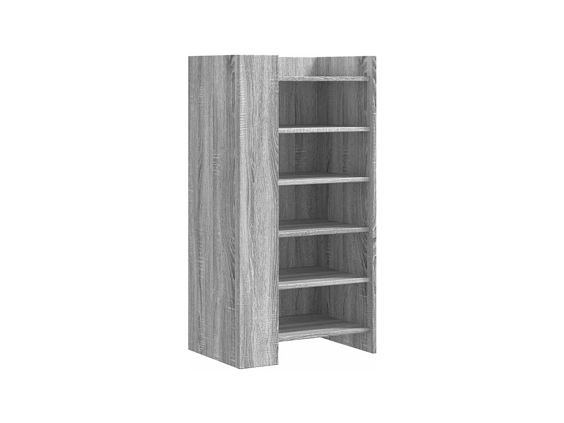 Armoire à chaussures sonoma gris 52x37,5x100