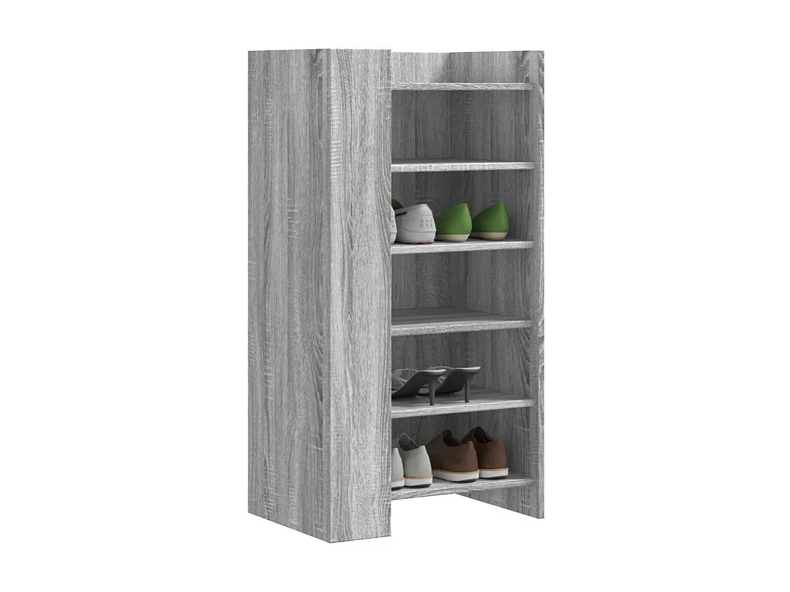 Armoire à chaussures sonoma gris 52x37,5x100