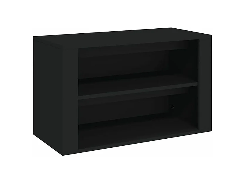 Étagère à chaussures 2 niveaux Padela – Praticité et élégance pour un intérieur bien rangé-Couleur Noir