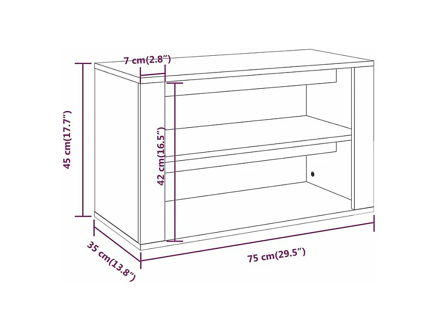 Étagère à chaussures 2 niveaux Padela – Praticité et élégance pour un intérieur bien rangé-Couleur Noir