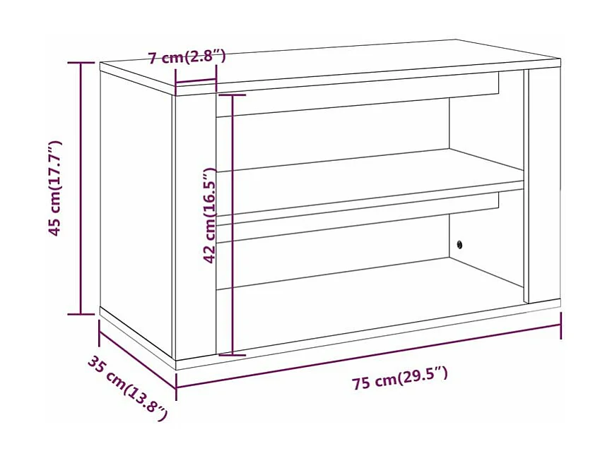Étagère à chaussures 2 niveaux Padela – Praticité et élégance pour un intérieur bien rangé-Couleur Noir