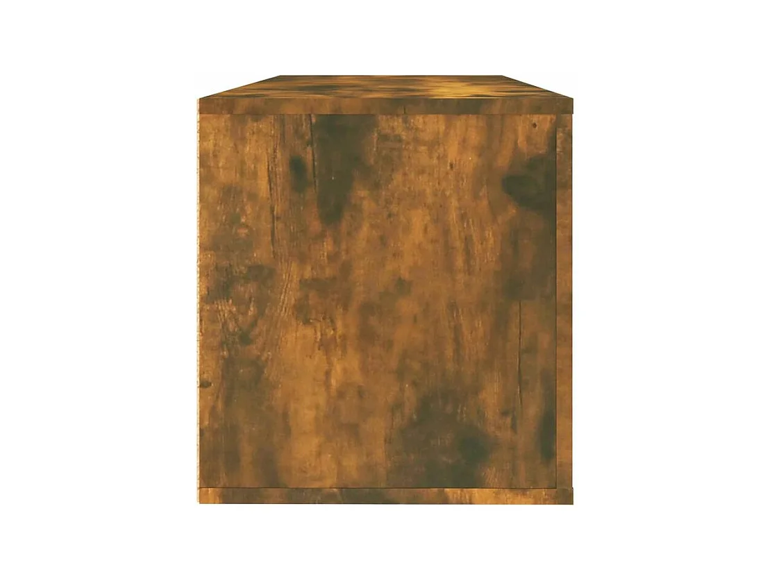 Armoire à chaussures murale en bois Luiza L100xH38xP35 – Élégance et fonctionnalité-Couleur Marron fumé