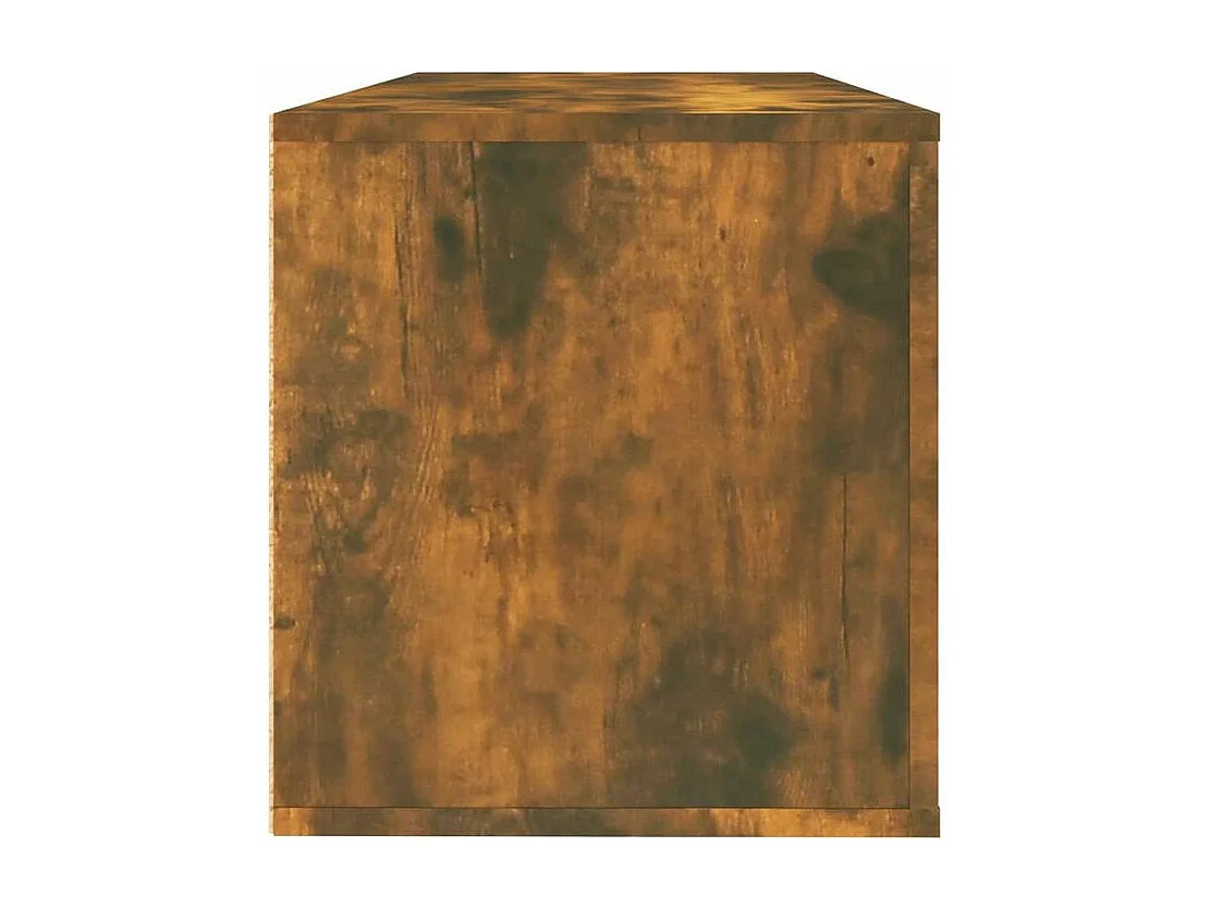Armoire à chaussures murale en bois Luiza L100xH38xP35 – Élégance et fonctionnalité-Couleur Marron fumé