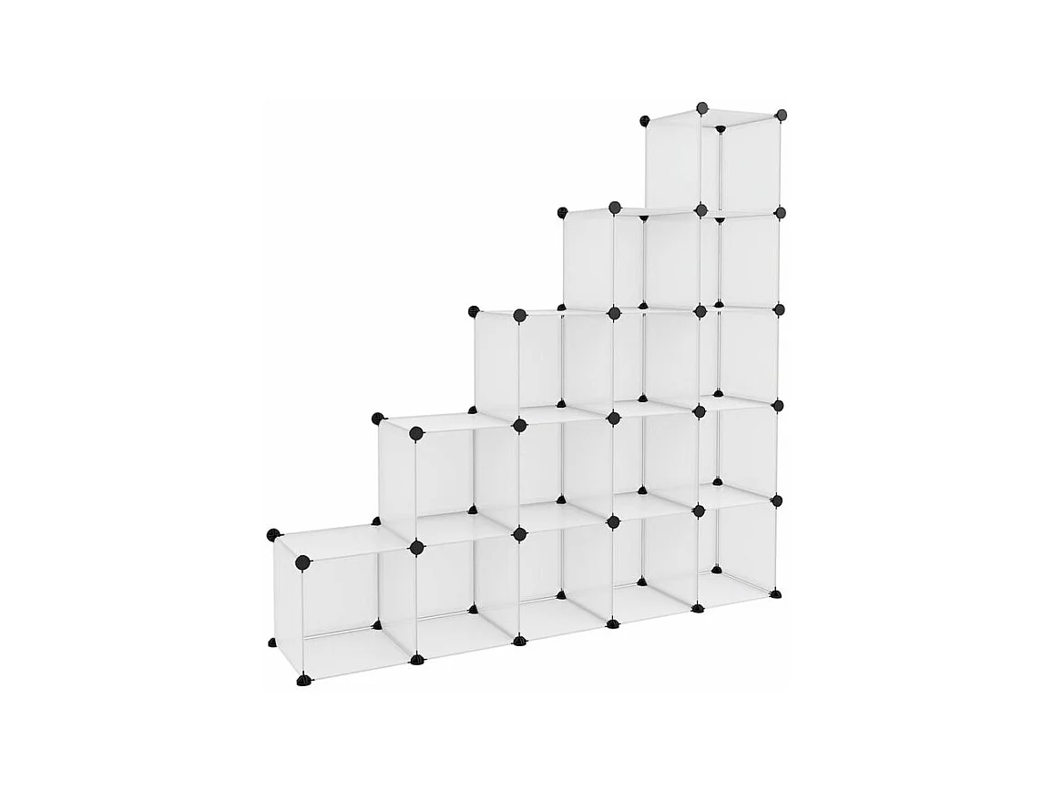 Cubes de rangement 15 pcs Transparent PP