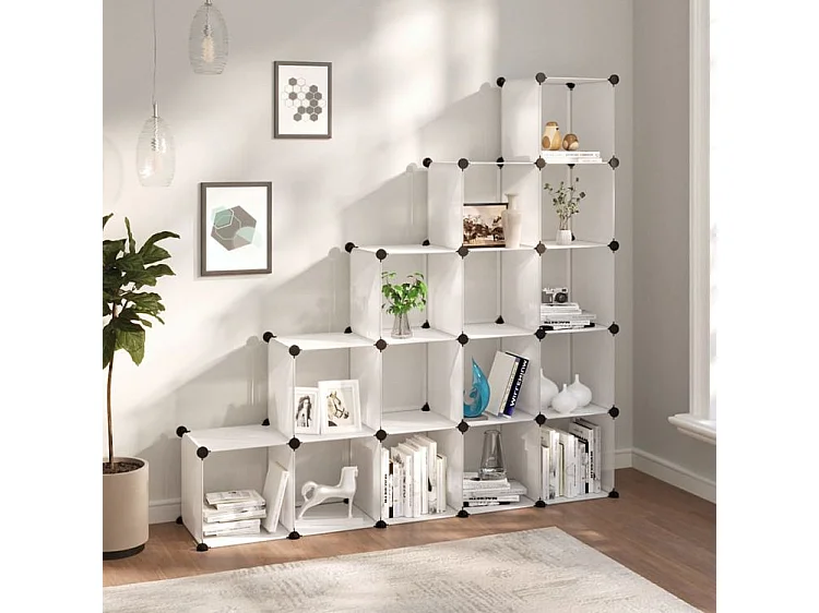 Cubes de rangement 15 pcs Transparent PP