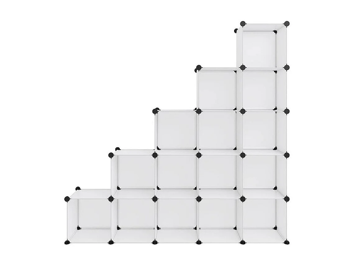 Cubes de rangement 15 pcs Transparent PP