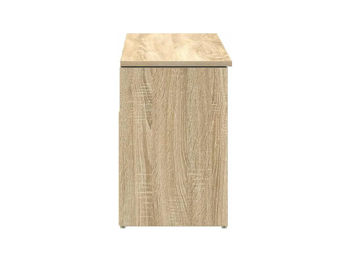 Banc à chaussures chêne sonoma 102x30,5x45 bois d'ingénierie
