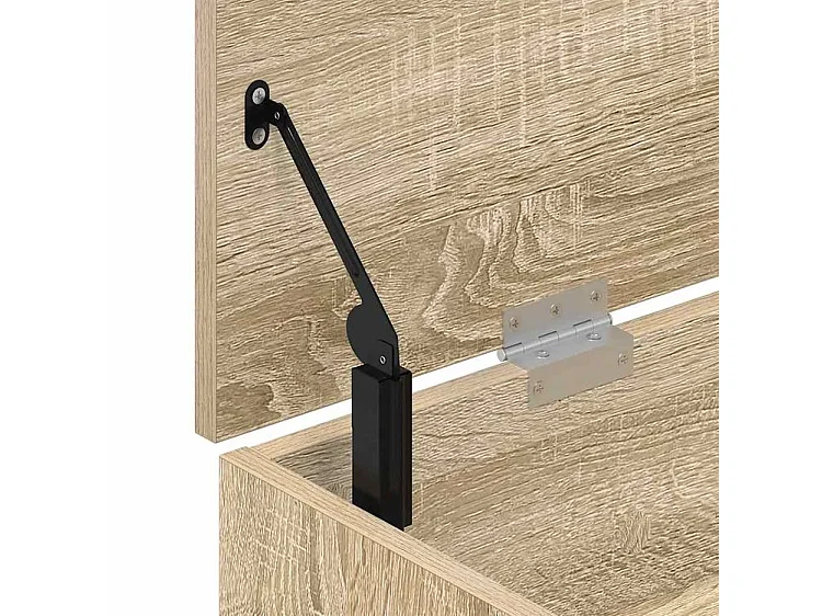 Banc à chaussures chêne sonoma 102x30,5x45 bois d'ingénierie