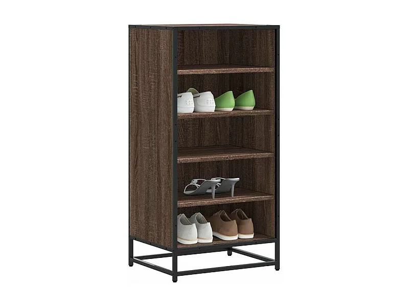 Étagère à chaussures chêne marron 48x38x97,5 bois ingénierie