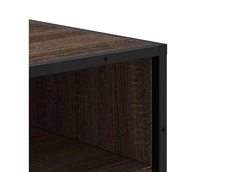 Étagère à chaussures chêne marron 48x38x97,5 bois ingénierie