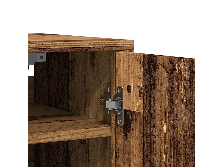 Armoire à chaussures vieux bois 32x35x70 bois d'ingénierie