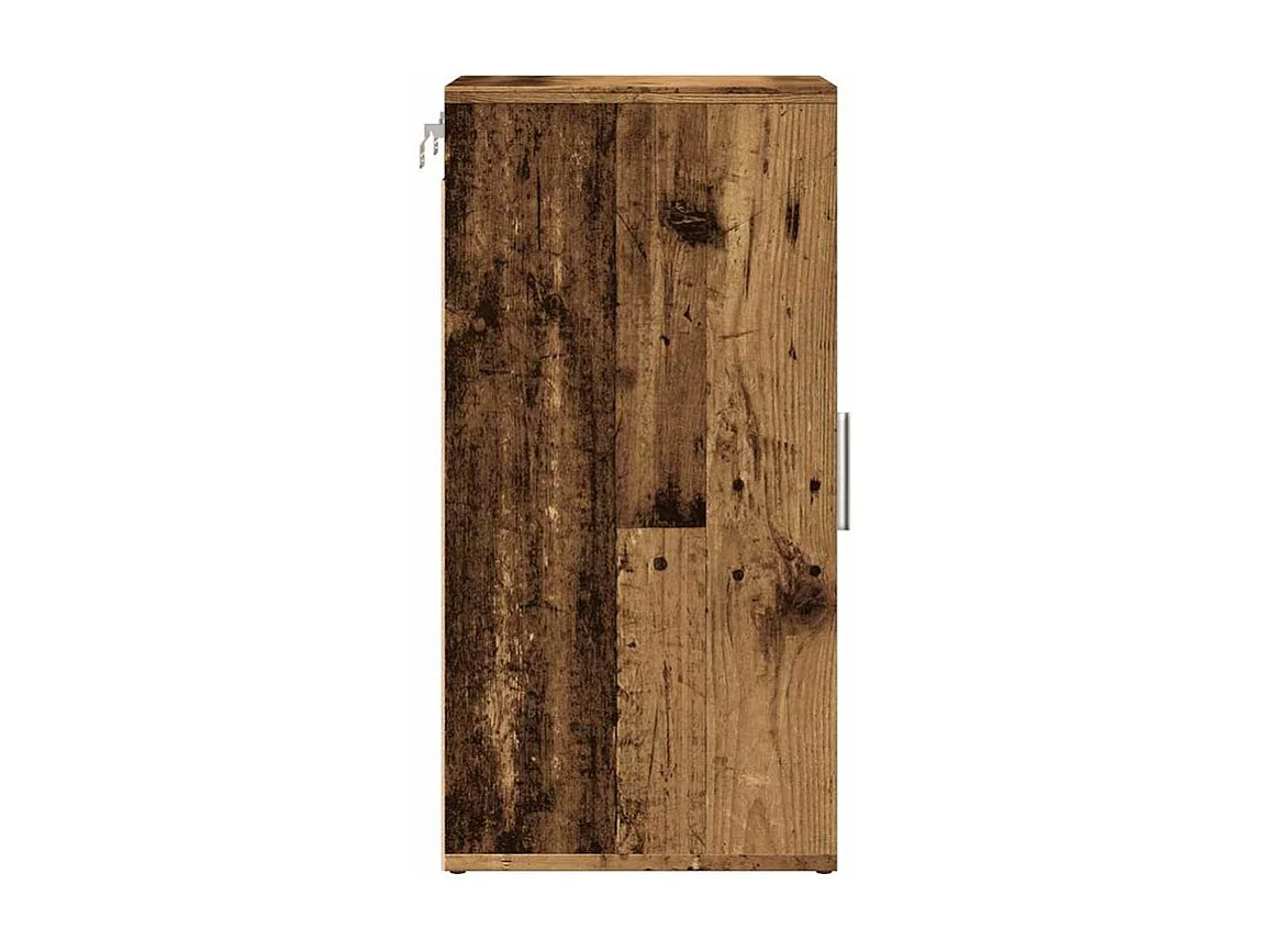 Armoire à chaussures vieux bois 32x35x70 bois d'ingénierie