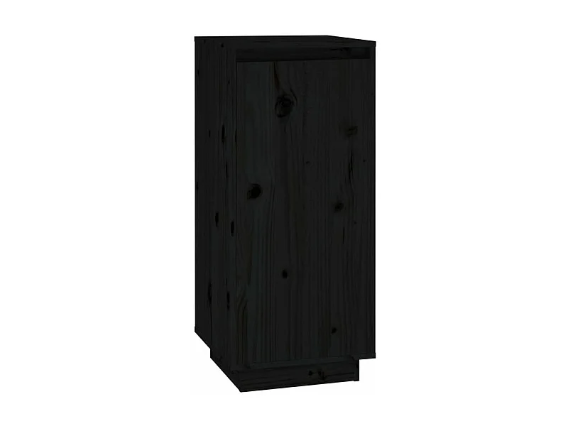 Armoire à chaussures Noir 35x35x80 Bois de pin massif
