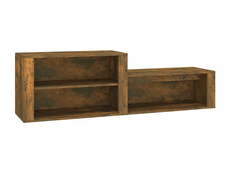 Armoire à chaussures Chêne fumé 150x35x45 Bois d'ingénierie