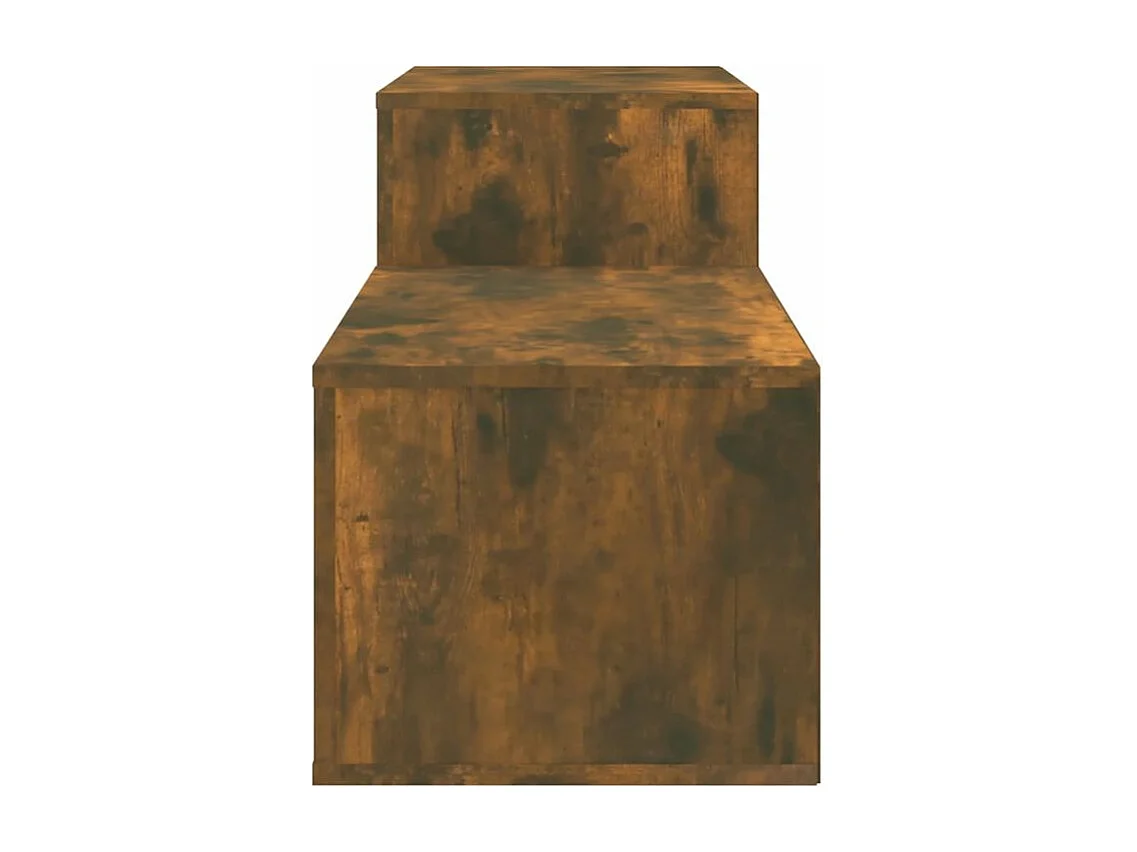 Armoire à chaussures Chêne fumé 150x35x45 Bois d'ingénierie