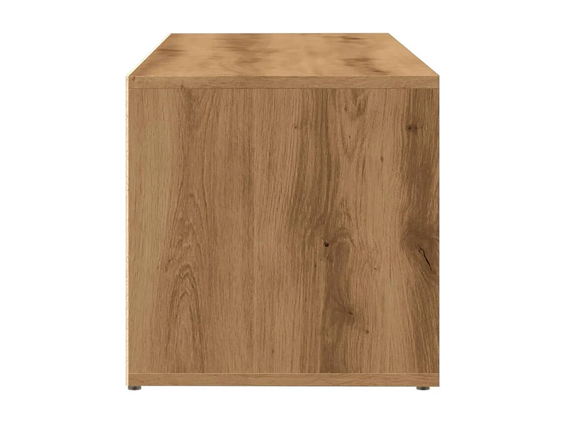 Banc de rangement à chaussures chêne artisanal 105x35x35