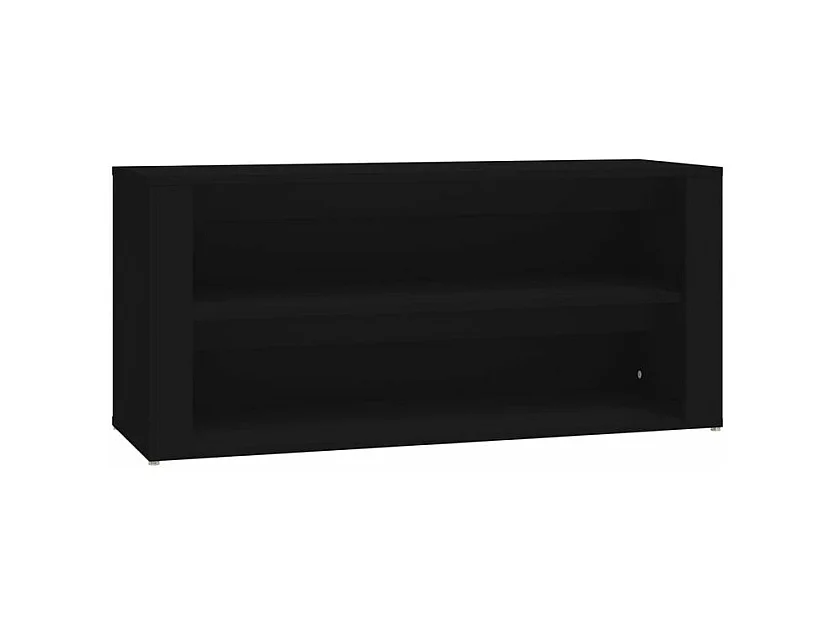 Étagère à chaussures Noir 100x35x45 Bois d'ingénierie