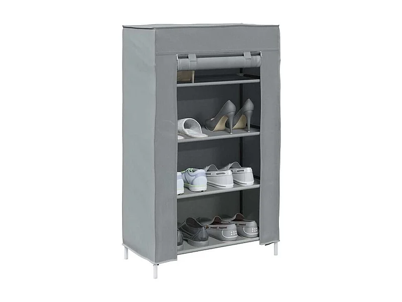 Meuble à chaussures gris 60,5x30x97 tissu non tissé