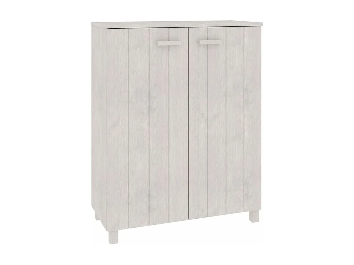 Armoire à chaussures HAMAR Blanc 85x40x108 Bois de pin