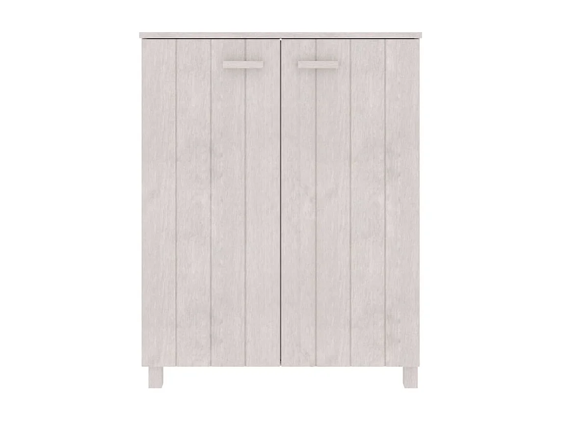 Armoire à chaussures HAMAR Blanc 85x40x108 Bois de pin