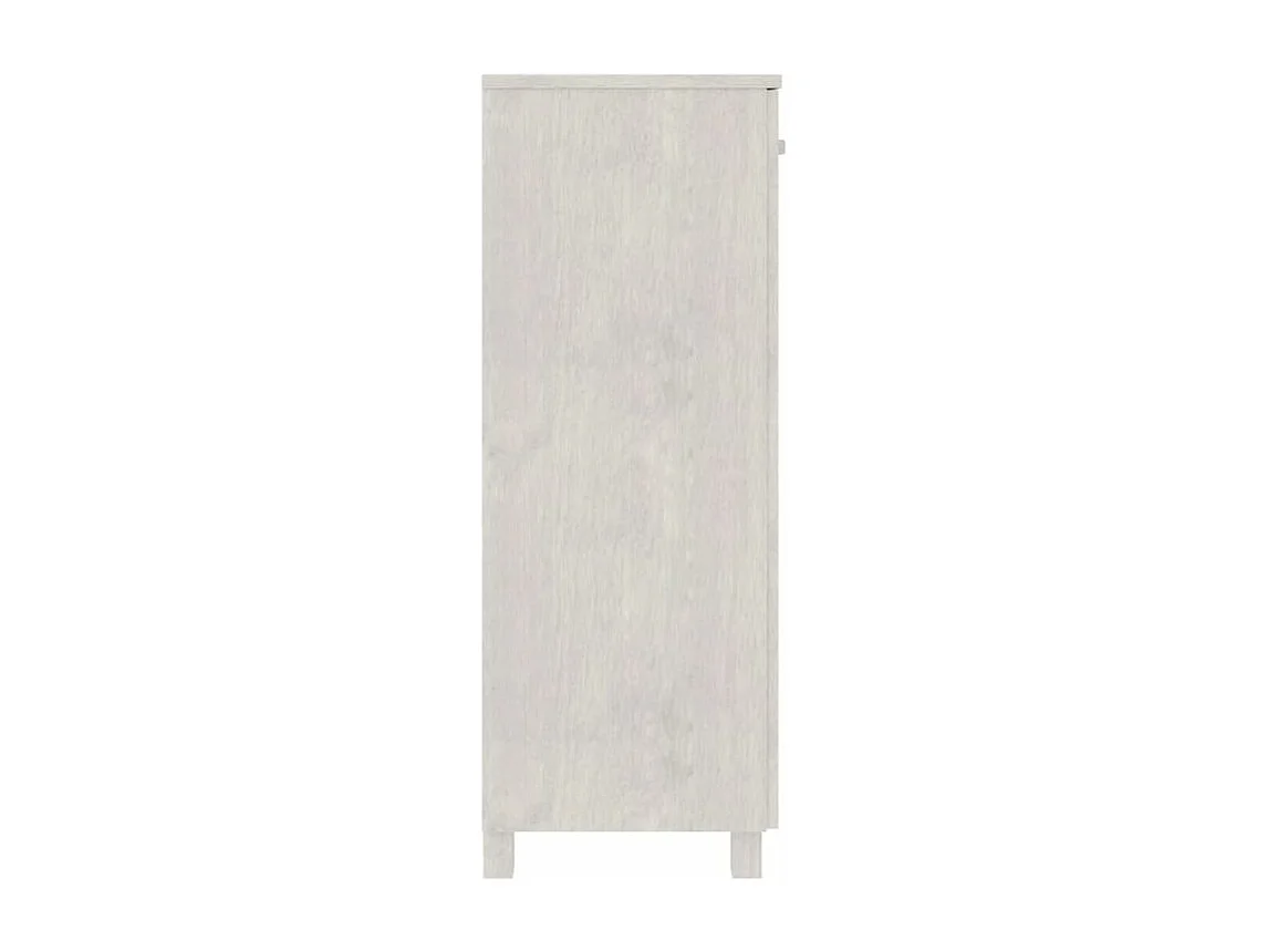 Armoire à chaussures HAMAR Blanc 85x40x108 Bois de pin