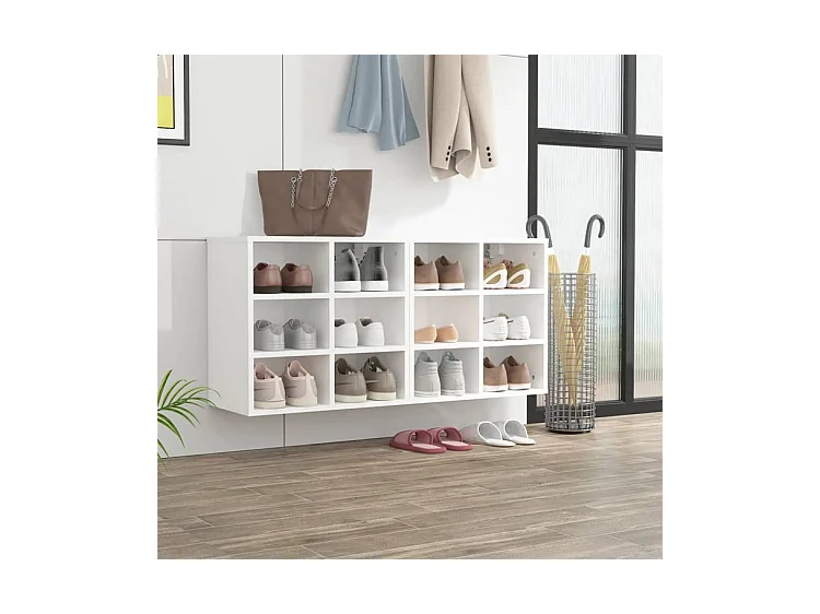 Armoires à chaussures 2 pcs Blanc 52,5x30x50