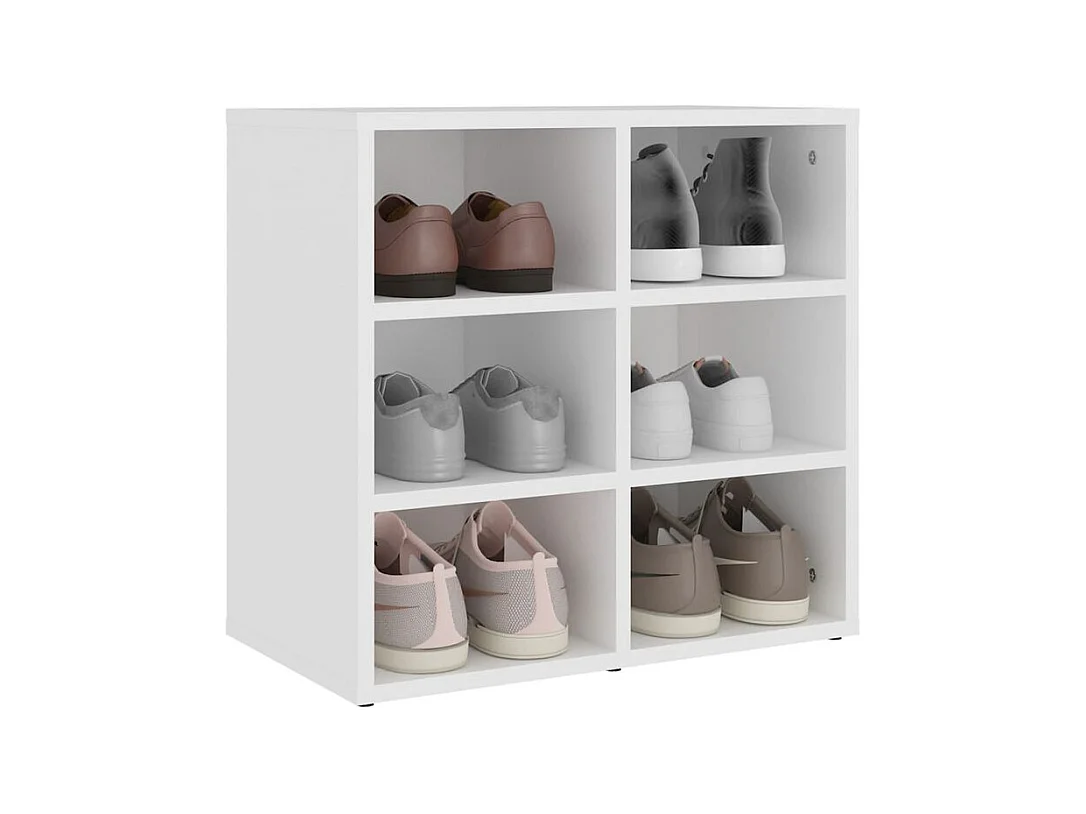 Armoires à chaussures 2 pcs Blanc 52,5x30x50