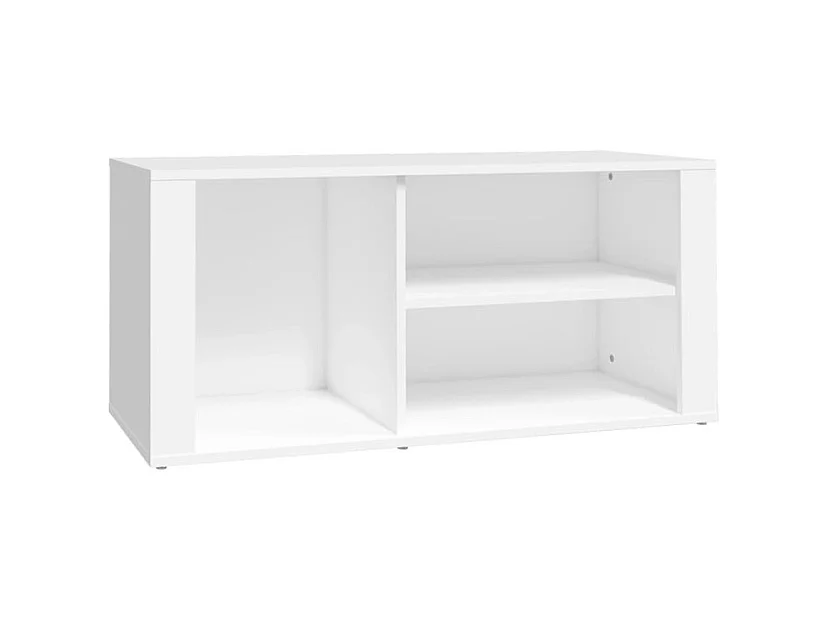 Armoire à chaussures Blanc 100x35x45 Bois d'ingénierie