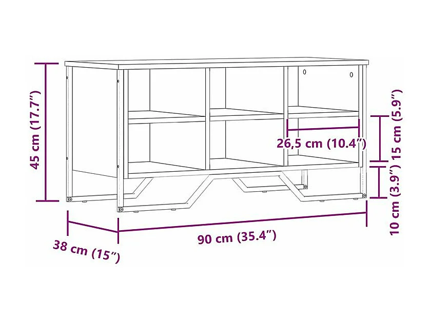 Armoire à chaussures noir 90x38x45,5 bois d'ingénierie