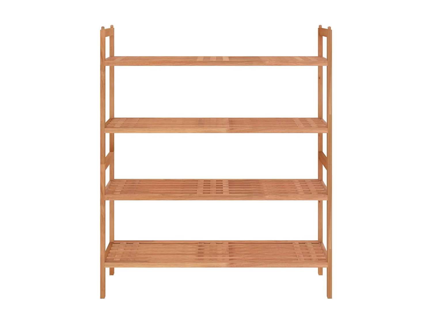 Étagères à chaussures 2 pcs 69x27x41 Bois massif de noyer