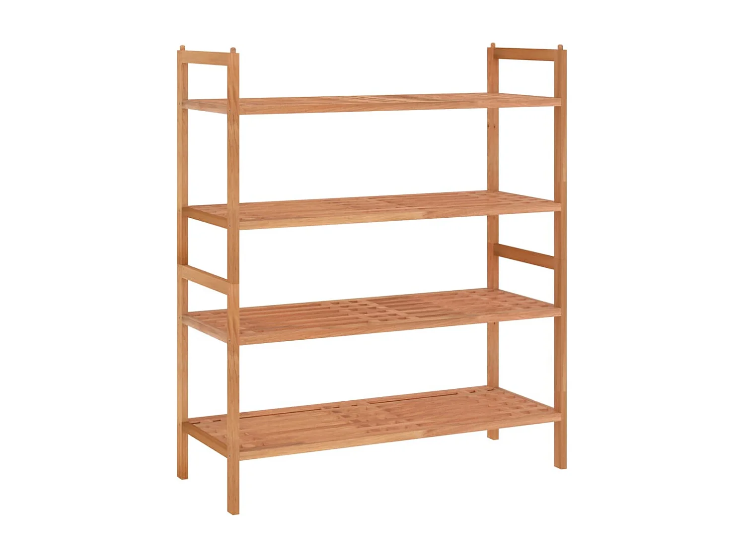 Étagères à chaussures 2 pcs 69x27x41 Bois massif de noyer