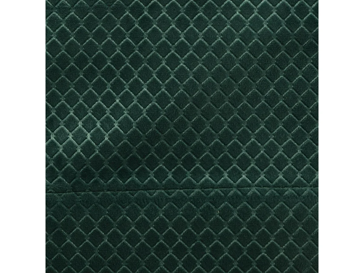 Rideau à œillets Occultant en Velours Vert cèdre motif en relief 140 x 260 cm