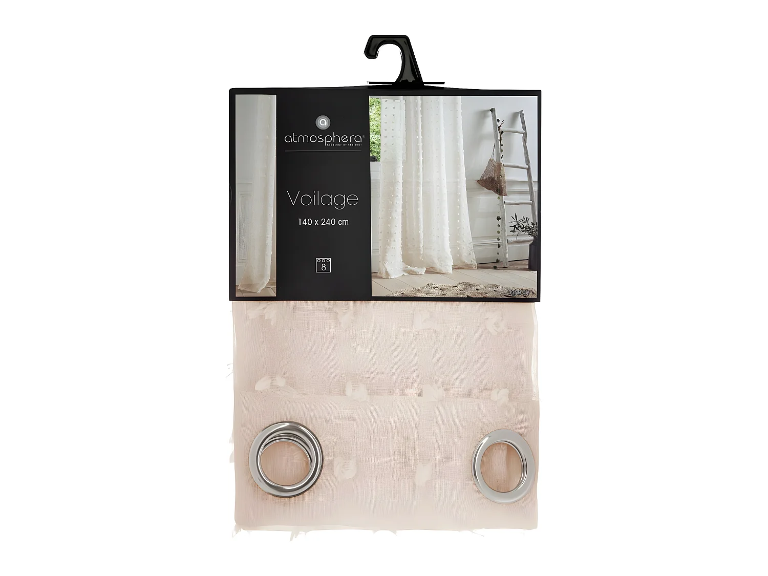 Vorhang beige 240x140cm