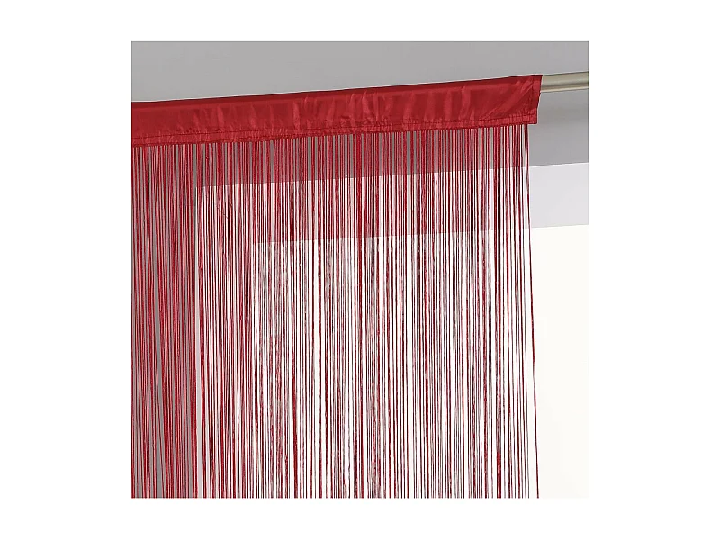 Cortina con hilos lisos y coloridos