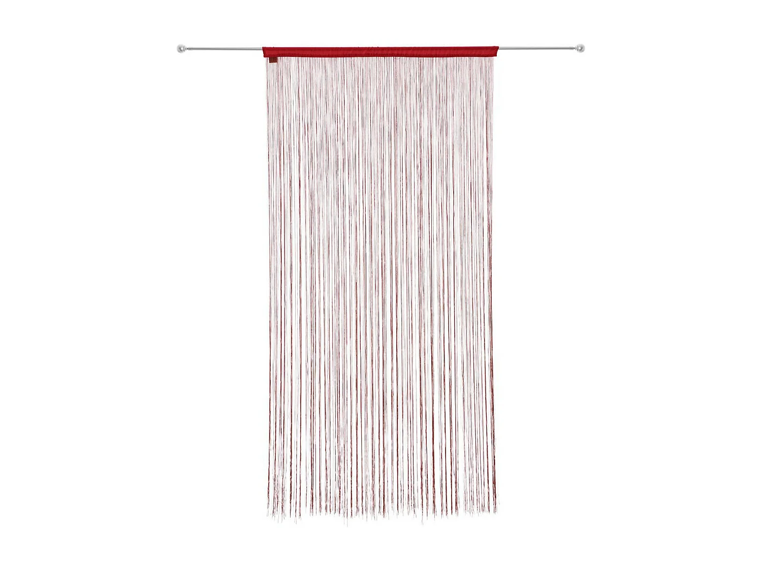 Rideau fil Rouge 90 x 200 cm densité optimale