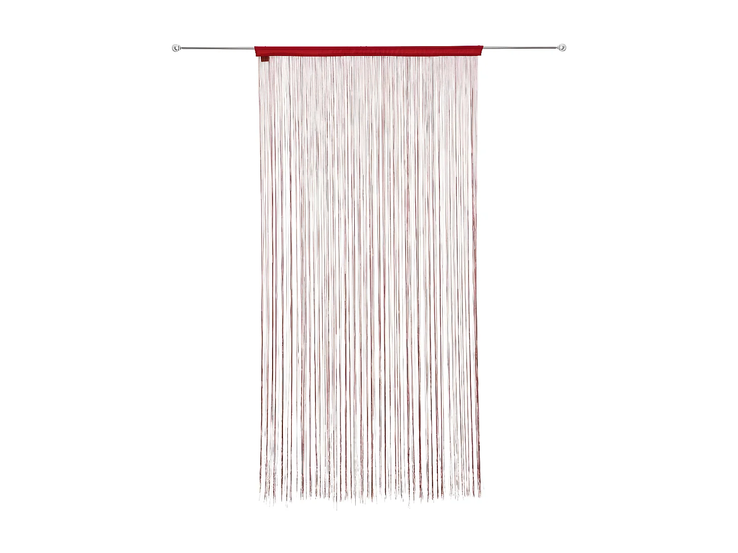 Rideau fil Rouge 90 x 200 cm densité optimale