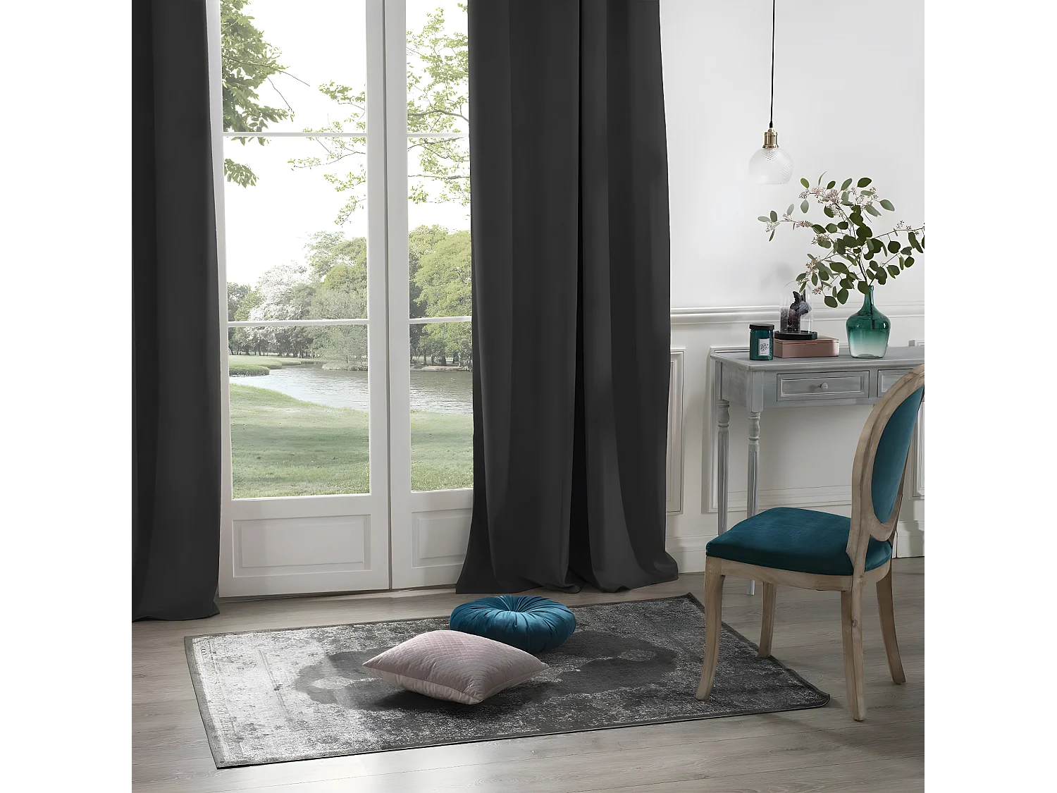 Blickdichter Samtvorhang 140 x 260 cm