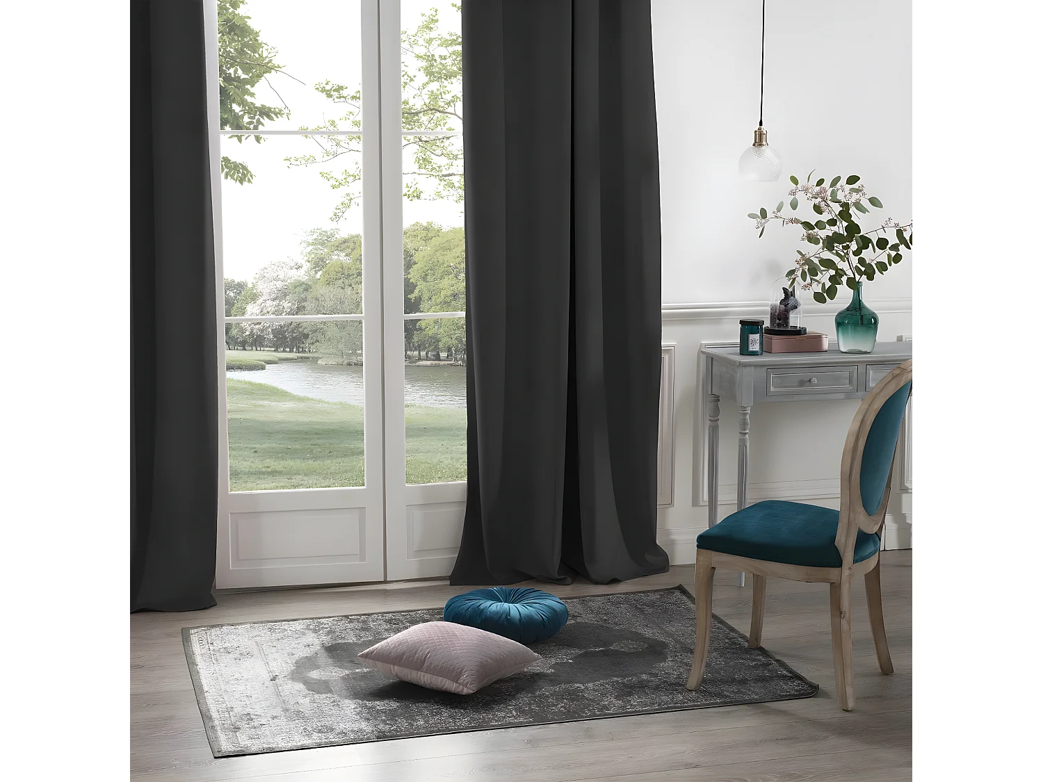 Blickdichter Samtvorhang 140 x 260 cm