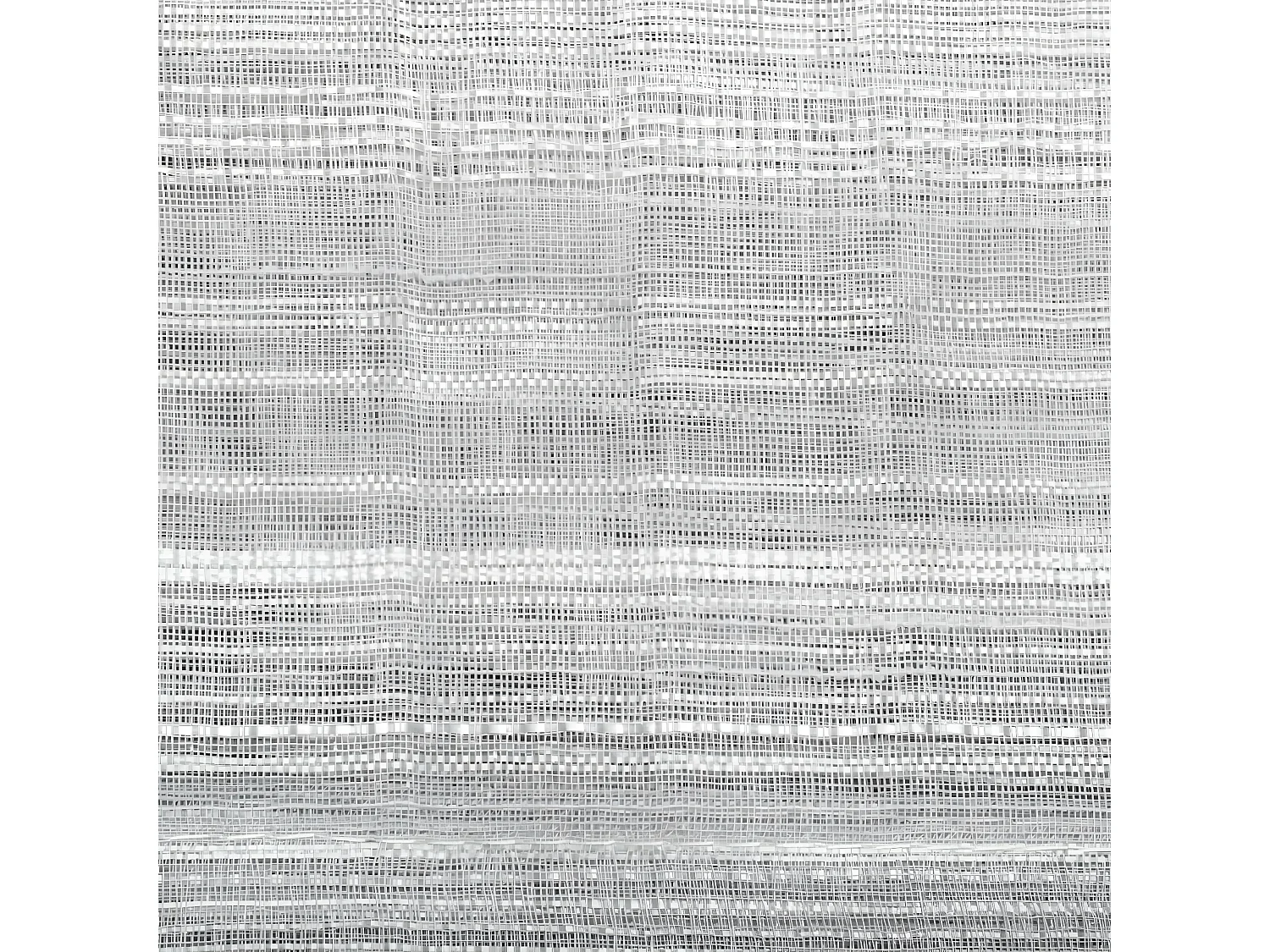 Voilage à œillets Gris tissage à rayures 140 x 240 cm