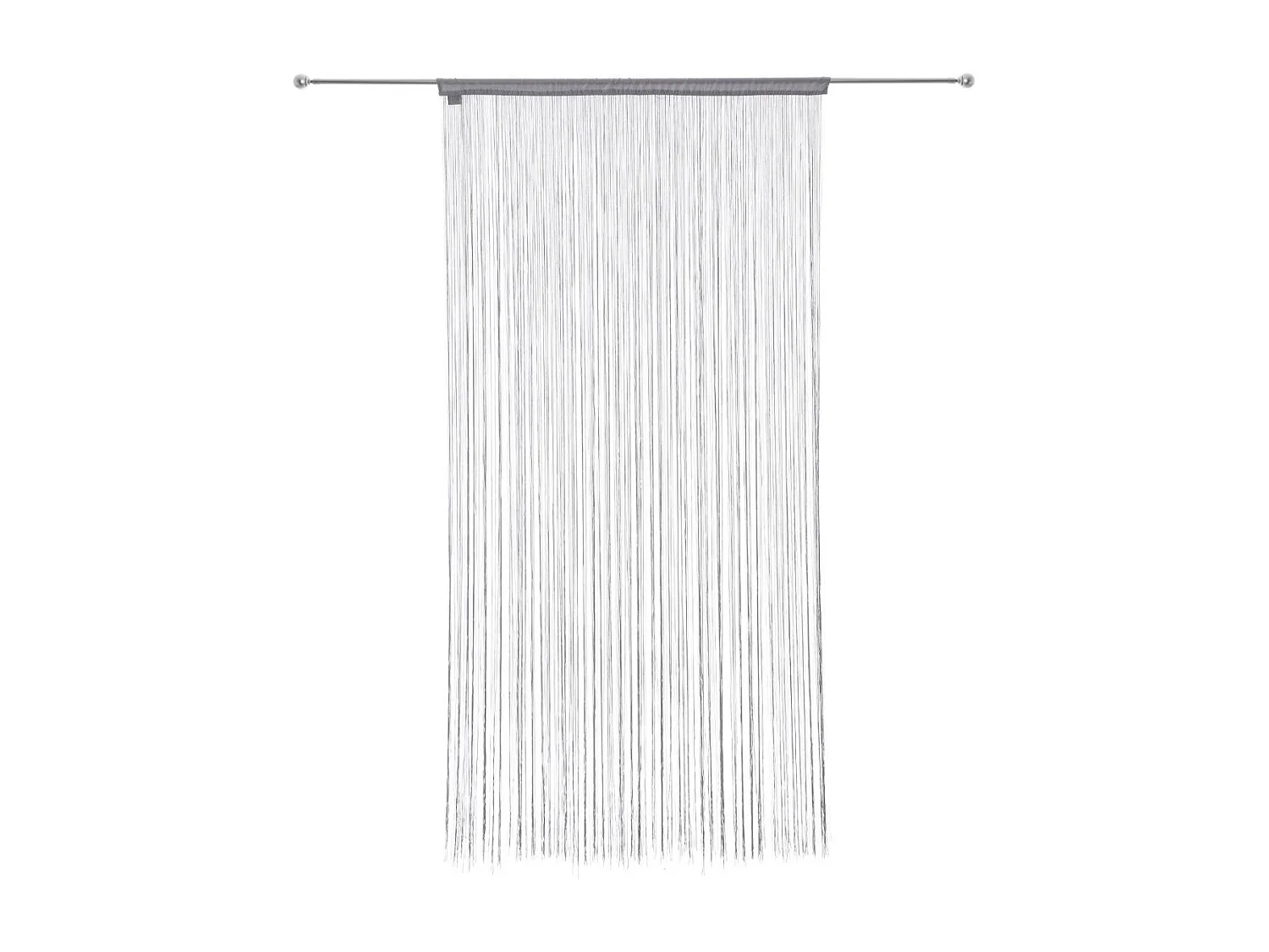 Rideau fil Gris 90 x 200 cm densité optimale