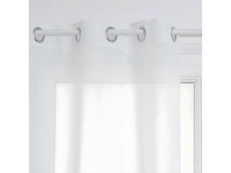 Voilage à œillets Ana Blanc 140 x 240 cm