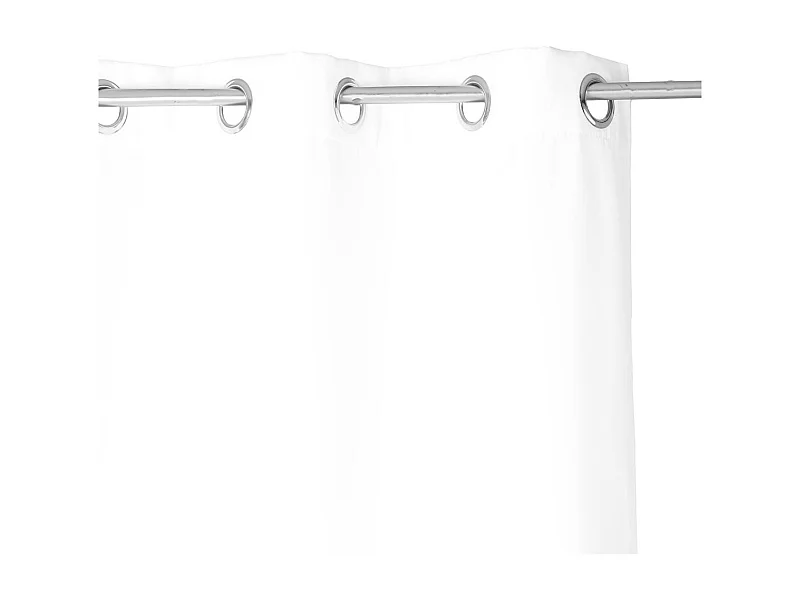 Rideau à œillets isolant doublure polaire Blanc Ivoire 140 x 260 cm