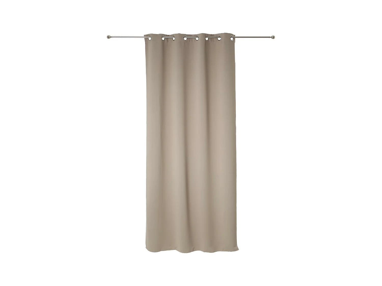 Lot de 2 Rideaux Occultants Beige Lin 135 x 240 cm